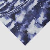 ネイビーブルーマーブルストーン沈下 薄葉紙 (詳細)