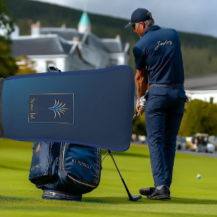 ネイビーブルーミッドナイトパームコレクションラグジュアリーゴルフ ゴルフヘッドカバー