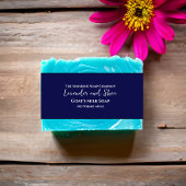 ネイビーブルーミニマリストソープベリーバンド 招待状ベリーバンド