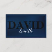 ネイビーブルーミニマリストモダンプロフェッショナル 名刺 (正面)