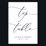 ネイビーブルーミニマル結婚リストのトップテーブカスタムル テーブルナンバー<br><div class="desc">(**ご注意：ご注文いただくには、テーブル番号（および名前/日付）を調整し、カートに番号を個別に追加します。次にチェックアウトを完了した後。 美エレガントしくモダン、ミニマルなテーブル番号カード。名前(またはイベント名)と日付で完全にカスタマイズ可能。</div>