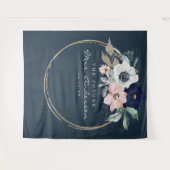 ネイビーブルームズ フューチャー ミセス ブライダルシャワー 背景 タペストリー (正面(横))