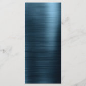 ネイビーブルーモダンとエレガントなウェディングメニュー メニュー (裏面)