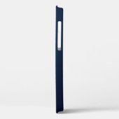 ネイビーブルーモダンシンプルモノグラム Case-Mate iPhoneケース (裏面 / 左)