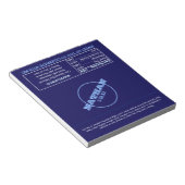 ネイビーブルーモダンネームのロゴはキャンディラッパーに有利 ノートパッド (アングル)