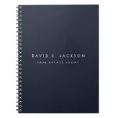 ネイビーブルーモダンプロフェッショナルクラス ノートブック (正面)