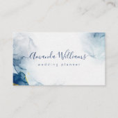 ネイビーブルーモダン 名刺 (正面)