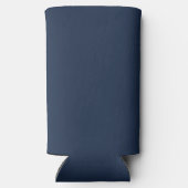 ネイビーブルーモノグラム結婚ズセルツァークーラーボックス スリム缶クーラー (裏面)