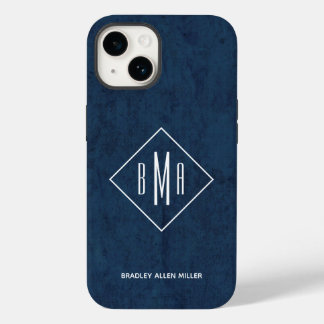 ネイビーブルーモノグラム Case-Mate iPhone 14ケース