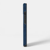 ネイビーブルーモノグラム iPhoneケース (左側面)