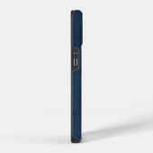 ネイビーブルーモノグラム iPhoneケース (右側面)