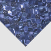 ネイビーブルーモロッコクローバーパターン 薄葉紙 (詳細)