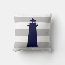 ネイビーブルーライトハウスオングレーとホワイトストライプズ