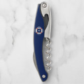 ネイビーブルーライフサ航海のーバーモノグラム ソムリエナイフ (裏面)