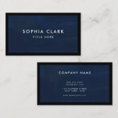 ネイビーブルーラグジュパーソナライズされたアリモダンー 名刺 (正面/裏面)