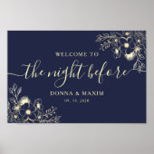 ネイビーブルーリハーサルディナーの前の夜 ポスター (正面)