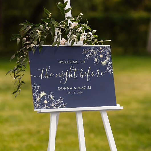 ネイビーブルーリハーサルディナーの前の夜 ポスター