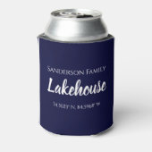 ネイビーブルーレイクハウスファミリー名マップ座標 缶クーラー (缶裏面)