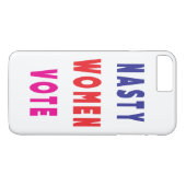 ネイビーブルーレッドピンクマゼンタ女子扱いにく投票 Case-Mate iPhoneケース (裏面(横))