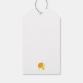 ネイビーブルーレモンアート – さわやかな柑橘系デザイン ギフトタグ (裏面)