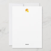 ネイビーブルーレモンアート – さわやかな柑橘系デザイン シーズンカード (裏面)