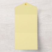 ネイビーブルーレモンアート - 爽やかなシトラスデザイン オールインワン招待状 (内側)