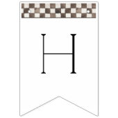 ネイビーブルーレースカーのバンティングフラグ バンティングフラッグ (第2の旗)