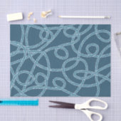 ネイビーブルーロープパタ航海のーン 薄葉紙 (クラフト)