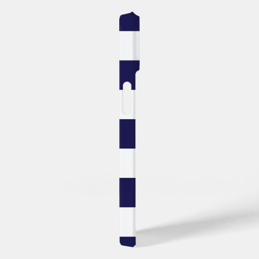 ネイビーブルーワイドストライプiPhoneケース Case-Mate iPhoneケース (裏面 / 右)