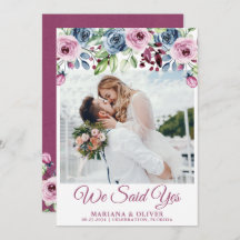 ネイビーブルーワイン結婚フローラ発表