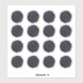 ネイビーブルーワックスシールイニシャル結婚ズモノグラム シール (シート)