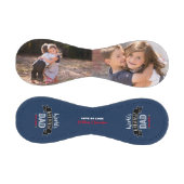 ネイビーブルーワールドズ最大パパタイポグラフィ モダン 野球ボール (パネル)