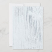 ネイビーブルーヴィンテージバーンウッドブライダルシャワー招待状 招待状 (裏面)