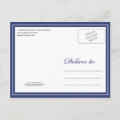 ネイビーブルー事件 | セーブ・ザ・デート案内 案内ポストカード (裏面)