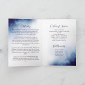 ネイビーブルー写真追悼追悼の思い出 プログラム (内部)