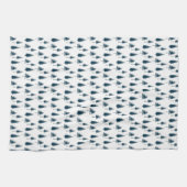 ネイビーブルー冬樹 キッチンタオル (横)