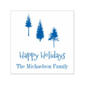 ネイビーブルー冬樹 セルフインキングスタンプ (デザイン)