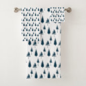 ネイビーブルー冬樹 バスタオルセット (インサイチュ)