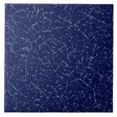 ネイビーブルー割れ釉薬テクスチシンプルャモダンー タイル (正面)