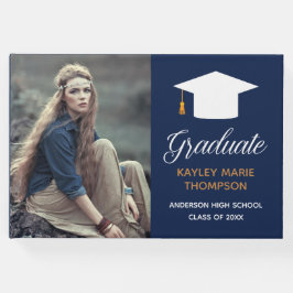 ネイビーブルー卒業写真大賞2022年サイン ゲストブック