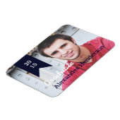 ネイビーブルー卒業写真発表磁石 マグネット (左側)