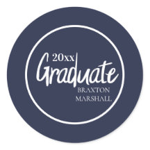 ネイビーブルー卒業年名