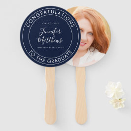 ネイビーブルー卒業生おめでとう ハンドファン