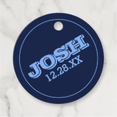 ネイビーブルー名ロゴ フェイバータグ (正面)