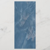 ネイビーブルー大理石の幾何学的ロマンチックな書 メニュー (裏面)