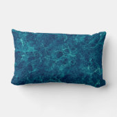 ネイビーブルー大理石テクスチャ ランバークッション (裏面)