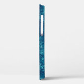 ネイビーブルー大理石テクスチャ Case-Mate iPhoneケース (裏面 / 左)