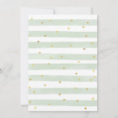 ネイビーブルー小さなカボチャが途中にある 招待状 (裏面)