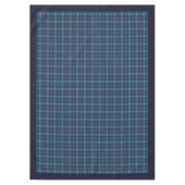 ネイビーブルー市松模様にタカジュアルブレクロ テーブルクロス (正面)