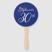 ネイビーブルー応援30歳30歳の誕生日パーティー ハンドファン (正面)